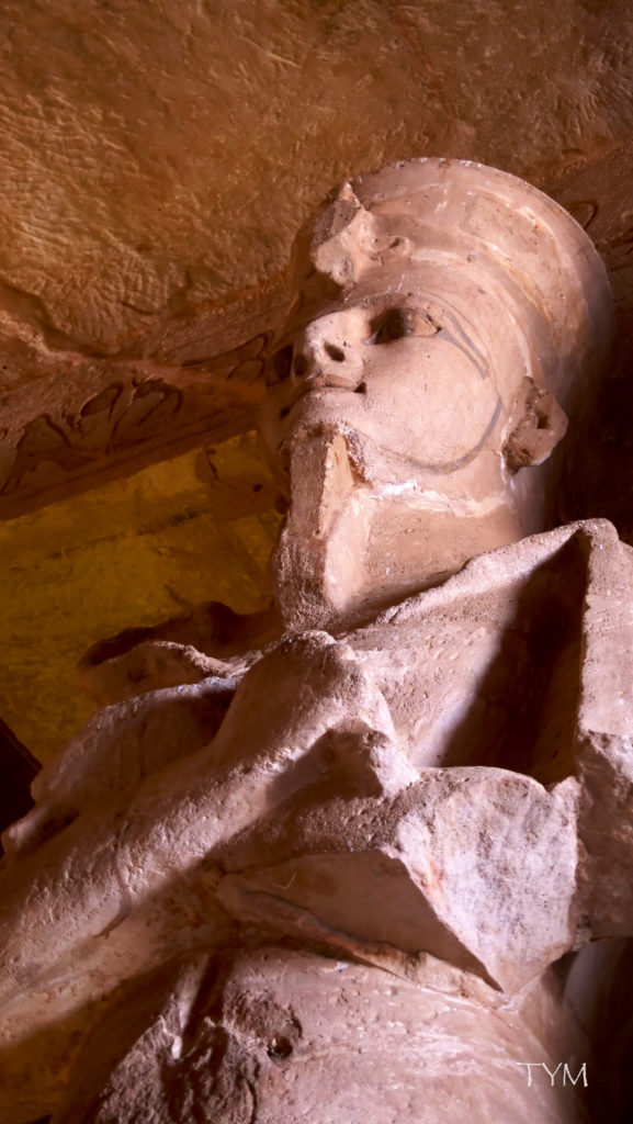 Statue of Ramses II in the Temple of Abu Simbel, Egypt